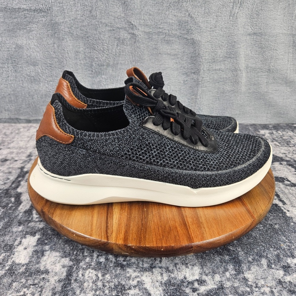 Cole Haan Grand 360 Knit Sneakers Men's 9.5 M Black British Tan Casual C40485